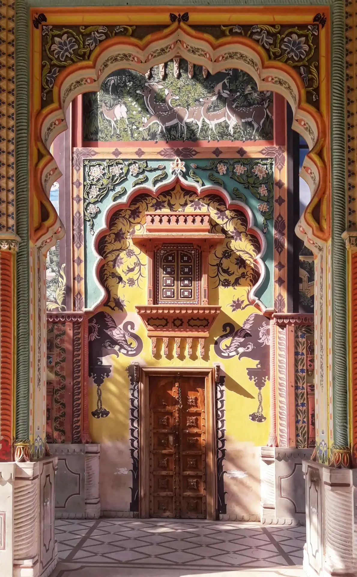The painted Patrika Gate in Jaipur